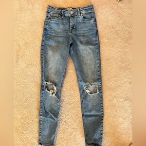 TOPSHOP Jamie distressed jeans